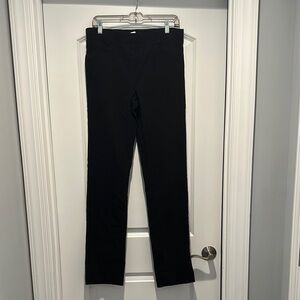 Black Dress Straight-Leg Pants